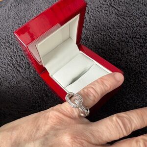 925 Silver “Hook & Eye Ring”
Beautiful with Strength 
A very famous Style.